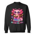 Readsolotl Axolotl Reading Book Lover Teacher Kids Sweatshirt Readsolotl Axolotl Reading Book Lover Teacher Kids Sweatshirt