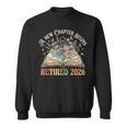 Retired 2026 A New Chapter Begins Floral Book Retirement Sweatshirt