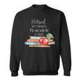 Retired But Forever A Teacher At Heart Vintage Books & Apple Sweatshirt