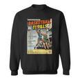 Retro Basketball Player Comic Book Style Dunker Graphic Sweatshirt Retro Basketball Player Comic Book Style Dunker Graphic Sweatshirt