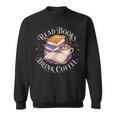 Retro Book Lover Coffee Drinking Reading Librarian Readers Sweatshirt