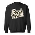 Retro Book Worm Reading For Book Lovers Sweatshirt