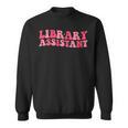 Retro Groovy Library Assistant Librarian Reader Books Sweatshirt