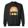 Retro Open Book Rainbow Reading Graphic Sweatshirt