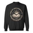 Retro Proud Introverted Book Club Anti Social Reader Sweatshirt