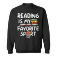 Retro Reading Is My Favorite Sport Basketball World Book Day Sweatshirt