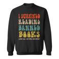 Retro I Survived Reading Banned Books And Got Smarter Sweatshirt