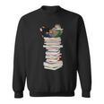 Robin Owl Bird Birds With Books Birdlover Animal Sweatshirt