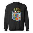 This Is How I Roll Rainbow Book Cart Queer Bookish Sweatshirt This Is How I Roll Rainbow Book Cart Queer Bookish Sweatshirt