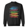 RtY Book Colorful Art Painting Graphic Motif Book Small Sweatshirt