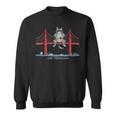 San Francisco Cat Golden Gate Bridge Iced Coffee Book Lover Sweatshirt