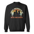 Slightly Distracted From Dogs And Books Retro Vintage Sweatshirt