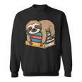 Sloth Sleeping On Books Sweatshirt