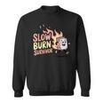 Slow Burns Survivor Book Lover Sweatshirt