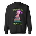 Sophie Magic Wand Dog Wizard Books Sweatshirt