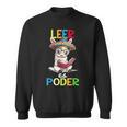 Spanish Reading Book Lover Sloth Maestra Leer Es Poder Sweatshirt