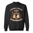 Spooky Coffee & Books Ghost Autumn Reading Sweatshirt