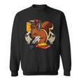 Squirrel Reading Book Cute Forest Animal Sweatshirt Squirrel Reading Book Cute Forest Animal Sweatshirt