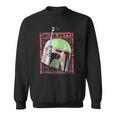 Star Wars The Book Of Boba Fett Helmet Text Stack Sweatshirt