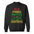 Our Stories Matter Juneteenth 1865 History Women's Reading Sweatshirt