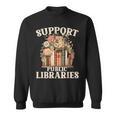 Support Public Libraries Floral Bookshelf Sweatshirt