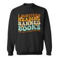 I Survived Reading Banned Books Book Lover Bookaholic Sweatshirt