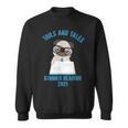 Tails And Tales Summer Reading 2021 Pug Dog Book Lovers Men Women Sweatshirt