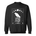 Tarot Card Raven Crow On Books Dark Academia Aesthetic Sweatshirt Tarot Card Raven Crow On Books Dark Academia Aesthetic Sweatshirt