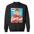 Tea Pop Art Comic Book Cartoon Tea Party Tea Lover Drinking Sweatshirt