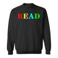 Teacher Reading Read In Color Book Sweatshirt