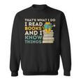 That's What I Do Reading Cat Book & Cat Lover Sweatshirt