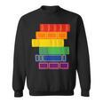 Threadless Grey Sky Chai Rainbow Book Pride Stack Graphic Sweatshirt Threadless Grey Sky Chai Rainbow Book Pride Stack Graphic Sweatshirt