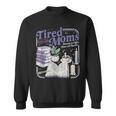 Tired Moms Book Club Retro Coffee Reader Sweatshirt