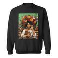 History Month Black Afro Girl Women Book Lovers Floral Sweatshirt History Month Black Afro Girl Women Book Lovers Floral Sweatshirt