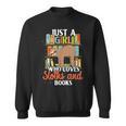 Tropical Zoo Animal Books Reading Sleeping Sloth Girl Sweatshirt Tropical Zoo Animal Books Reading Sleeping Sloth Girl Sweatshirt