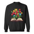 Tulips Flowers Book Floral Sweatshirt