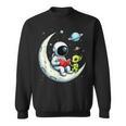 UFO Alien Astronaut Reading Book In Space Sweatshirt