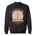 Unearth a Story 2026 Summer Reading Program Flowers Book Sweatshirt