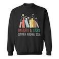 Unearth A Story Summer Reading 2026 Book Wildflowers Sweatshirt Unearth A Story Summer Reading 2026 Book Wildflowers Sweatshirt