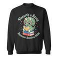 Unearth a Story Summer Reading 2026 Cute Dinosaur Book Lover Sweatshirt