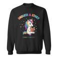 Unicorn Reading a Book Unearth a Story Program 2026 Sweatshirt