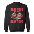 Valentine Book Read Your Heart Out Lover For Teens Kids Sweatshirt Valentine Book Read Your Heart Out Lover For Teens Kids Sweatshirt