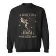 Vintage A Book a Day Keeps Reality Away Spicy Book Readers Sweatshirt