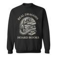 Vintage Dragons & Books Dark Academia Librarian Sweatshirt