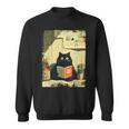 Vintage Japanese Cat Book Lovers Librarian Cat Dad Teacher Sweatshirt Vintage Japanese Cat Book Lovers Librarian Cat Dad Teacher Sweatshirt