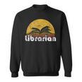 Vintage Reading Book Librarian Retro Sunset Sweatshirt