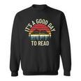Vintage Retro It's a Good Day To Read Book Reading Lovers Sweatshirt