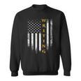 Vintage USA American Flag Writing Book Write Writer Women Kids Men Sweatshirt