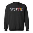 Vote Books Fist Ovaries LGTBQ Men Women Sweatshirt