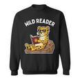 Wild Reader Cool Jaguar With Sunglasses Reading Book Kids Sweatshirt
